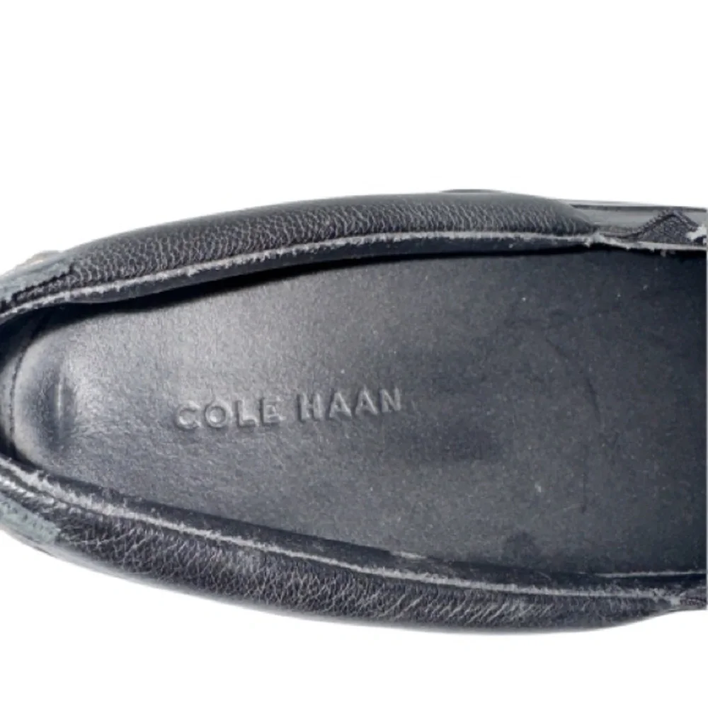 Cole Haan CO3557 Men’s Black Leather Driving Loafers Sz 11M Venetian